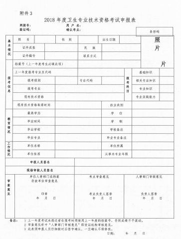 2018年廣西壯族自治區(qū)衛(wèi)生資格考試報名及現(xiàn)場審核安排