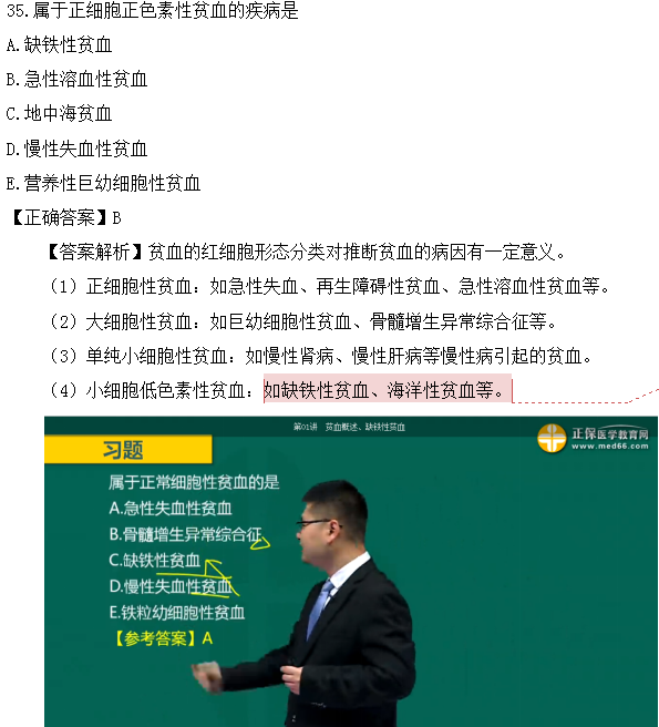 醫(yī)學教育網(wǎng)課程vs2018年臨床執(zhí)業(yè)醫(yī)師試題圖文對比第四單元（3）