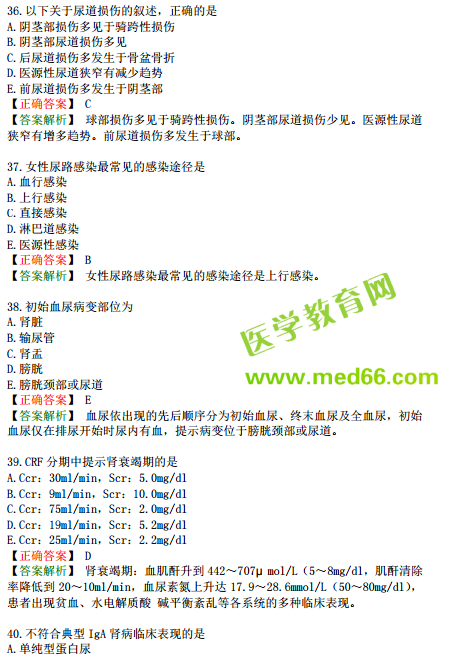 2019年臨床執(zhí)業(yè)醫(yī)師?？紲y(cè)評(píng)試卷第一單元