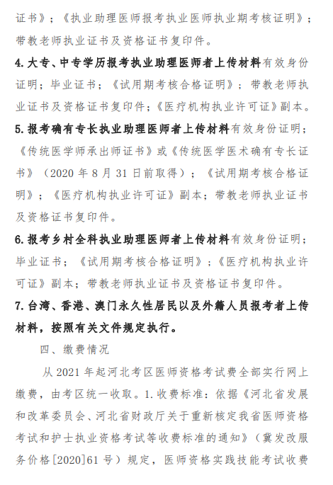 唐山市2021年醫(yī)師資格考試報(bào)名及現(xiàn)場確認(rèn)審核通知6